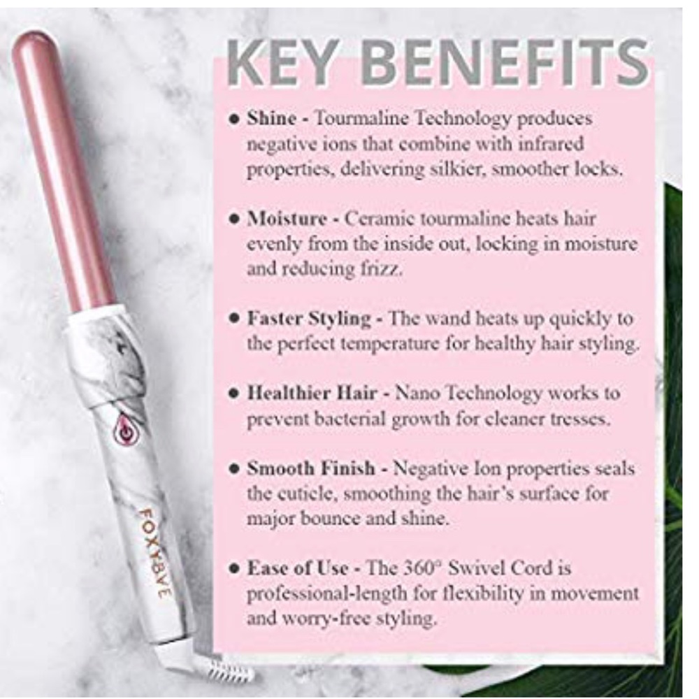 FoxyBae Rose Gold 32mm curling wands- Beautiful :)